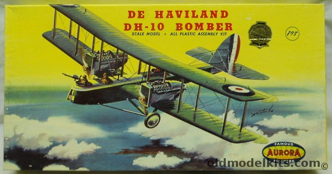 Aurora 1/48 De Haviland DH-10 Bomber - 'Parents Magazine' Seal Issue, 125-198 plastic model kit